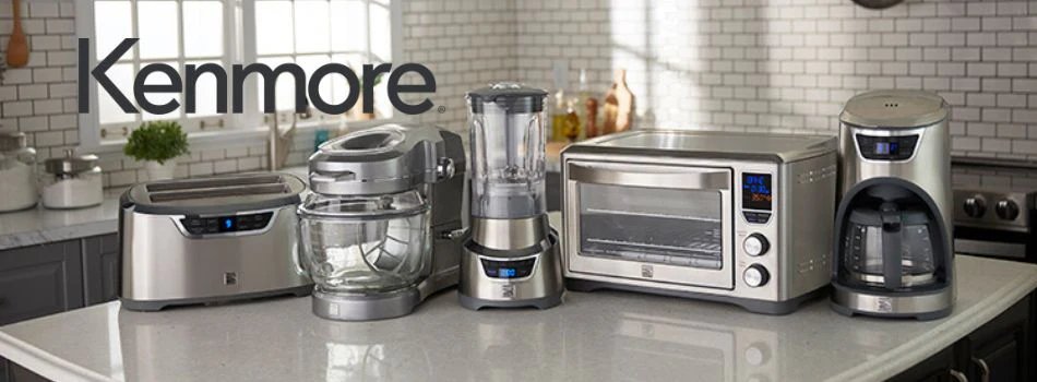 Kenmore appliance repair technician at work